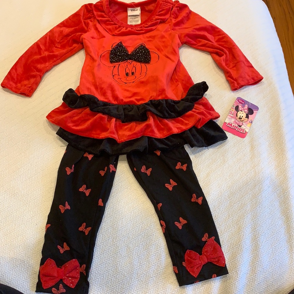 Brand new with tags Minnie Mouse top and pants set